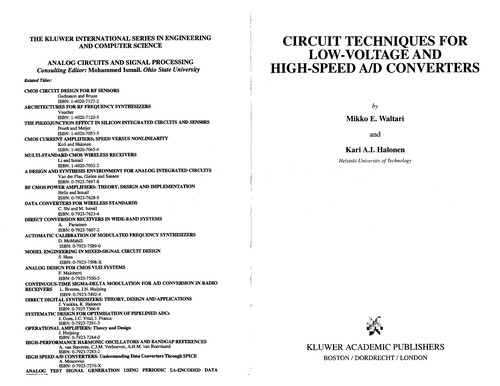 Cover for Circuit techniques for low-voltage and high-speed A/D converters