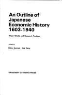 Cover for An outline of Japanese economic history, 1603-1940