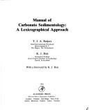 Cover for Manual of carbonate sedimentology