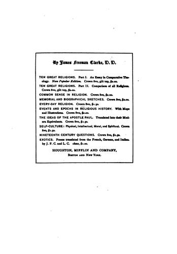 Cover for James Freeman Clarke