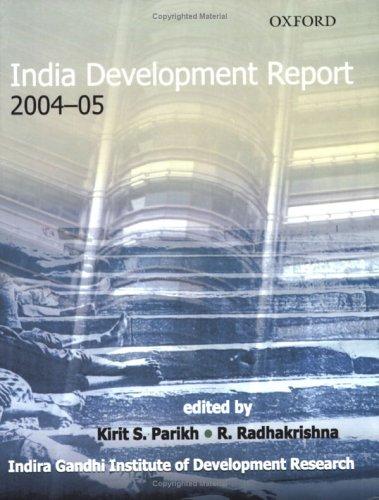 Cover for India Development Report 2004-05