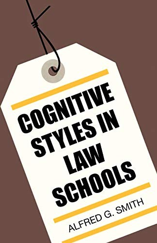 Cover for Cognitive Styles in Law Schools