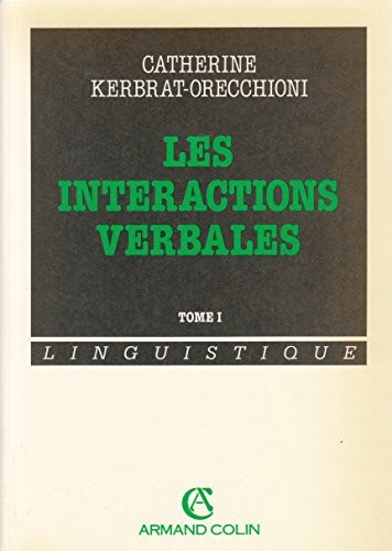 Cover for les interactions verbales tome 1