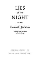 Cover for Lies of the night
