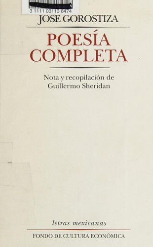 Cover for Poesía completa