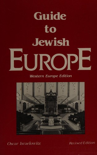 Cover for Asher Israelowitz's Guide to Jewish Europe.
