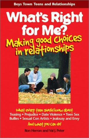 Cover for What's right for me?