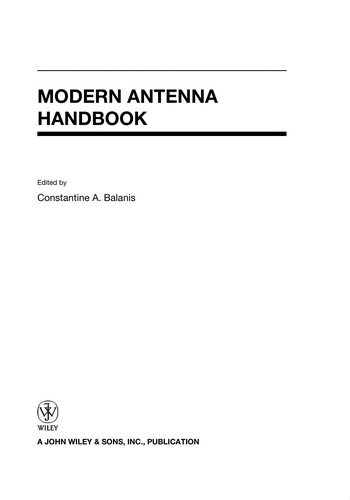 Cover for Modern Antenna Handbook