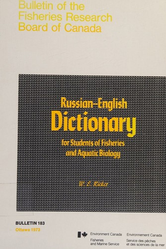 Cover for Russian-English Dictionary for Students of Fisheries and Aquatic Biology