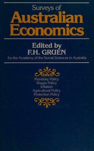 Cover for Surveys of Australian economics