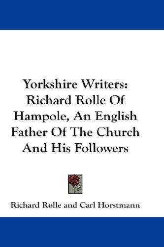 Cover for Yorkshire Writers