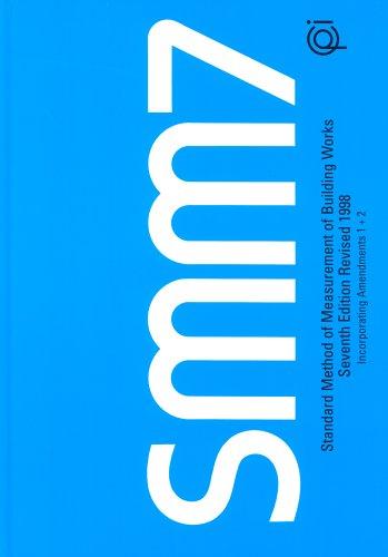 Cover for Standard method of measurement of building works