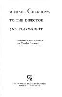 Cover for Michael Chekhov's To the director and playwright