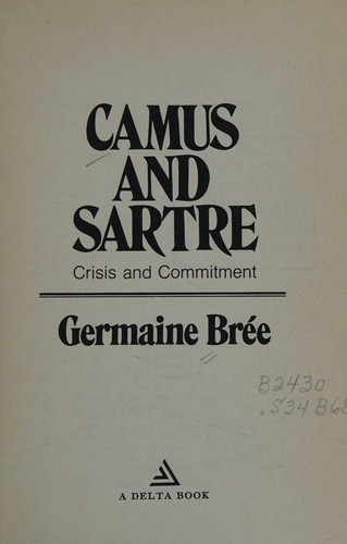 Cover for camus and sartre