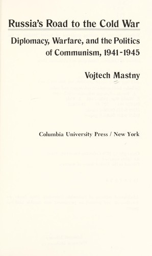 Cover for Russia's road to the cold war