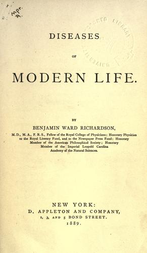 Cover for Diseases of modern life.