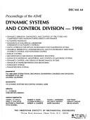 Cover for Proceedings of the ASME Dynamic Systems and Control Division, 1998