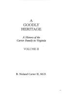 Cover for A goodly heritage
