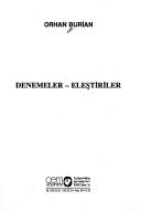 Cover for Denemeler, eleştiriler