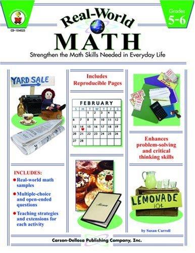 Cover for Real-world Math Grades 5-6 (Real-World Math Series)