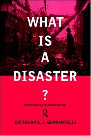 Cover for What is a disaster?