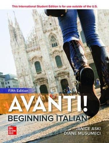 Cover for Avanti!