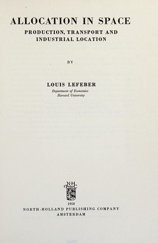 Cover for Allocation in space