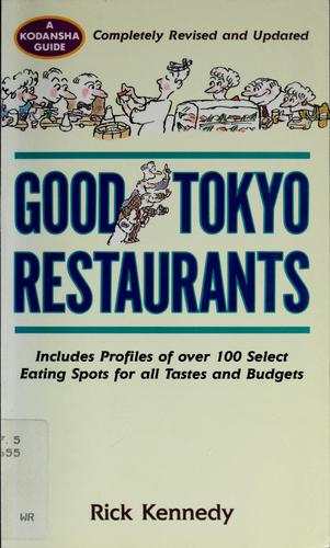 Cover for Good Tokyo restaurants