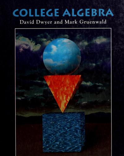Cover for College algebra