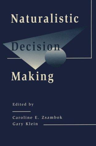 Cover for Naturalistic decision making