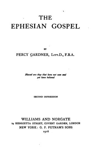 Cover for The Ephesian Gospel
