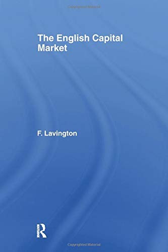 Cover for English Capital Market