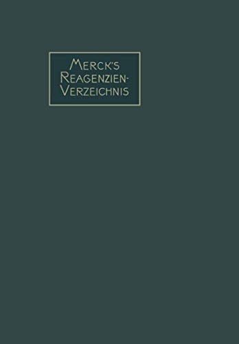 Cover for Merck’s Reagenzien-Verzeichnis
