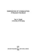 Cover for Dimensions of communities