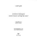 Cover for erden-bürger