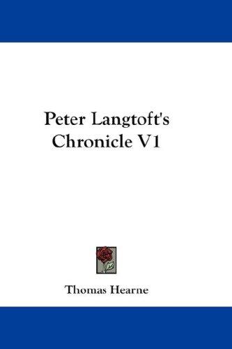 Cover for Peter Langtoft's Chronicle V1