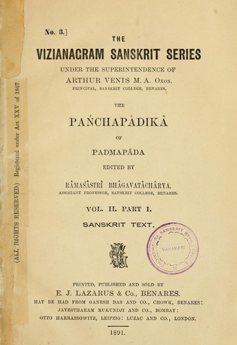 Cover for Pañcapadika