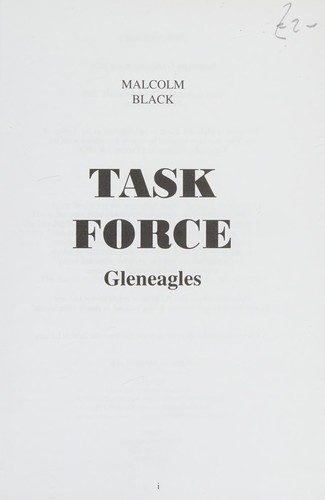 Cover for Task Force (Gleneagles)