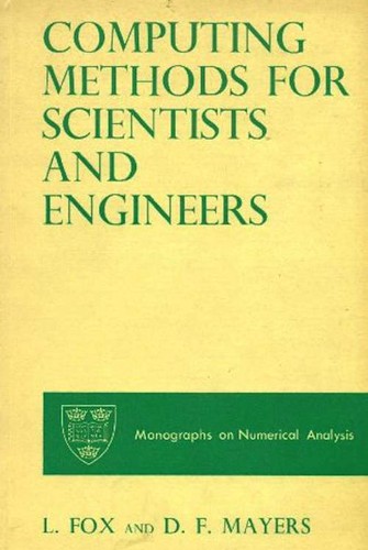 Cover for Computing methods for scientists and engineers