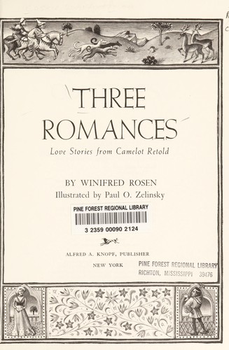 Cover for Three romances