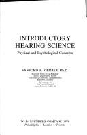 Cover for Introductory hearing science