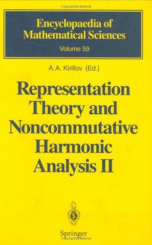 Cover for Representation Theory and Noncommutative Harmonic Analysis II