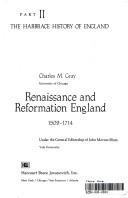 Cover for Renaissance and Reformation England, 1509-1714.