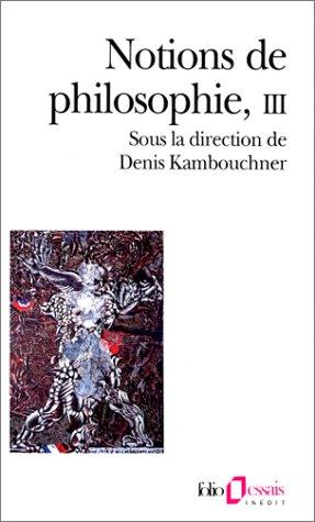 Cover for Notions de philosophie