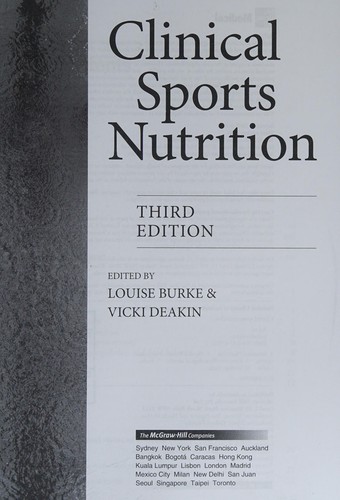 Cover for Clinical sports nutrition