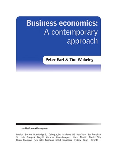Cover for Business economics