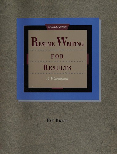 Cover for Resume writing for results
