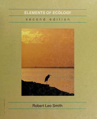 Cover for Elements of ecology