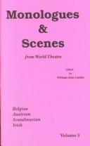 Cover for Monologues & Scenes: From World Theatre 