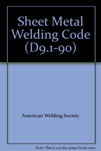 Cover for Sheet Metal Welding Code (D9.1-90)